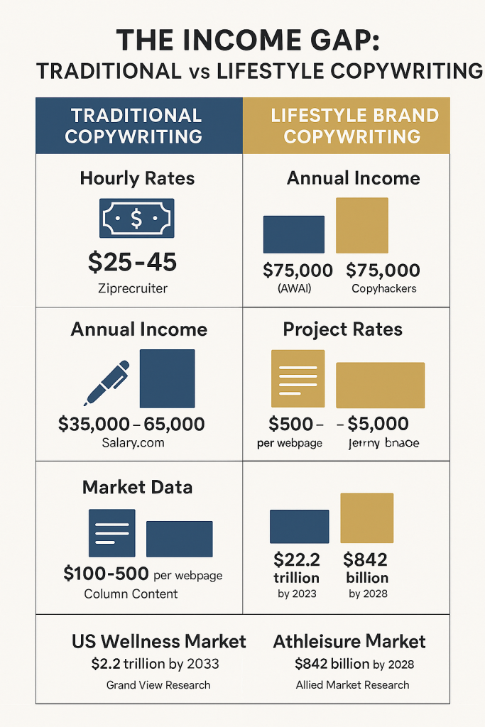 lifestyle copywriting rates