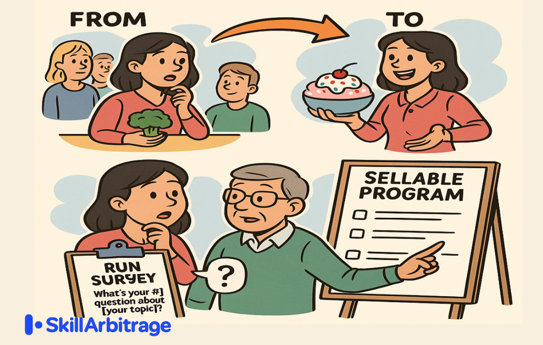 From freelancer to founder: use this customer-first survey to pre-sell coaching offers