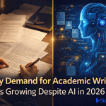 AI hasn’t replaced academic writers demand is growing. Discover the 5 reasons human writers thrive in 2026, how to use AI ethically, and build a global career.