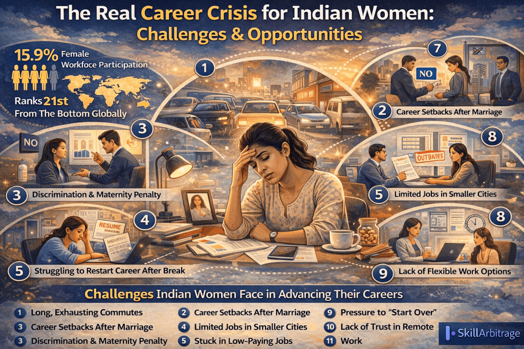 The Real Career Crisis for Indian Women: Challenges & Opportunities