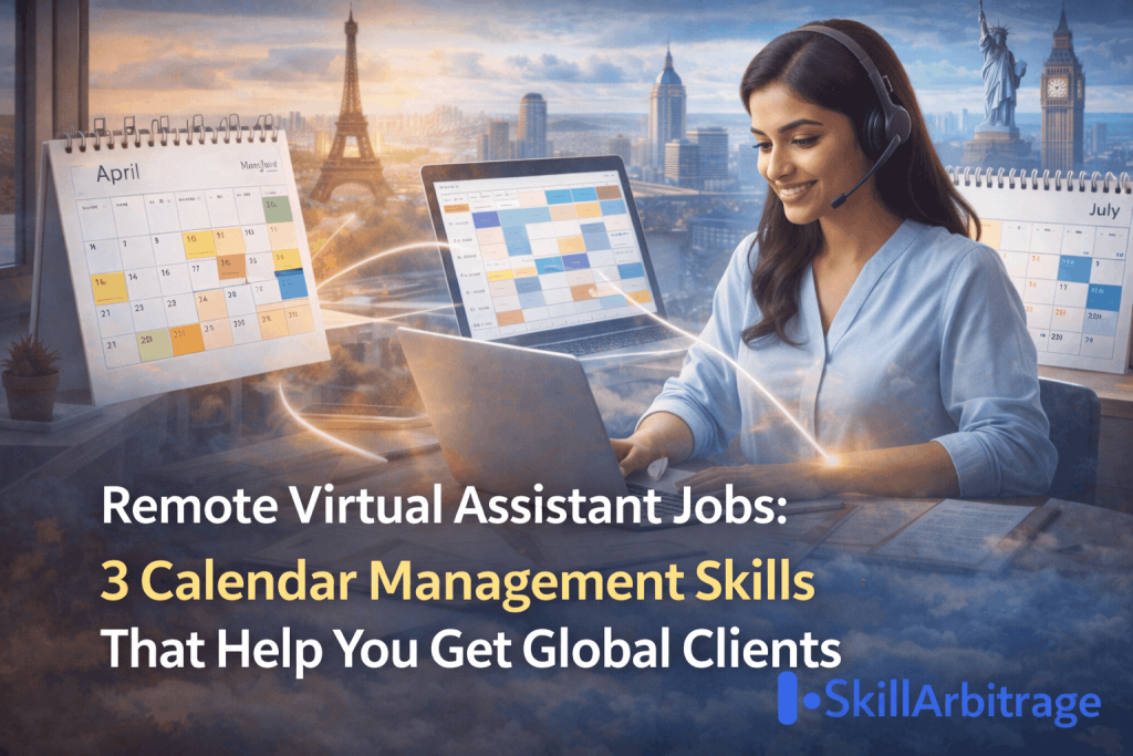 Remote Virtual Assistant Jobs: 3 Calendar Management Skills That Help You Get Global Clients