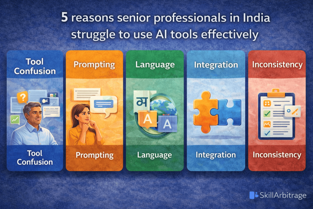 5 reasons senior professionals in India struggle to use AI tools effectively