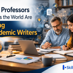 Academic writers assisting professors with research papers and academic publishing