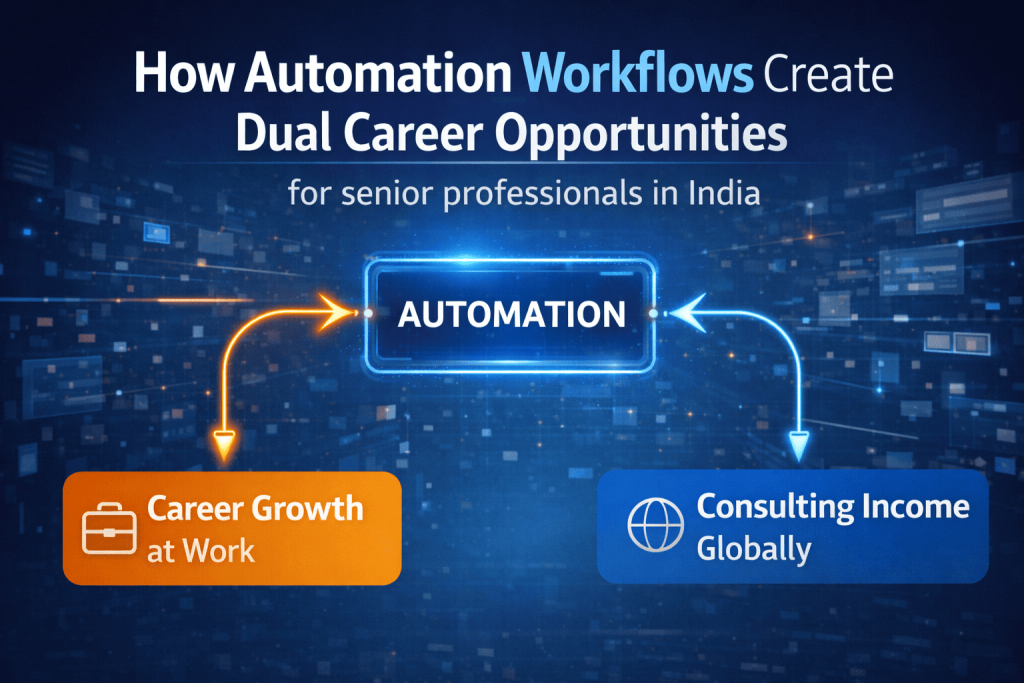 How automation workflows create dual career opportunities for senior professionals in India