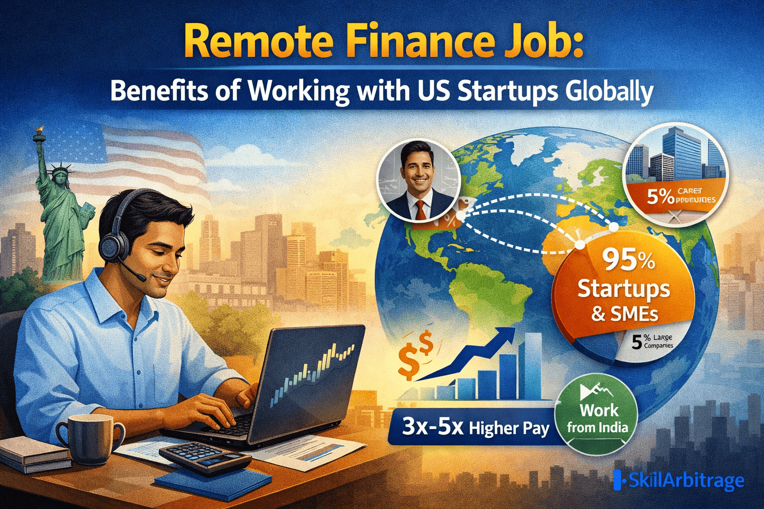 Remote finance job for Indian professionals working with US startups earning 3x–5x higher pay