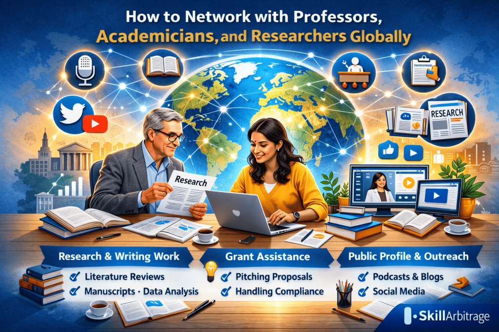 Networking for academic writing: Connecting with professors and researchers globally to enhance writing opportunities