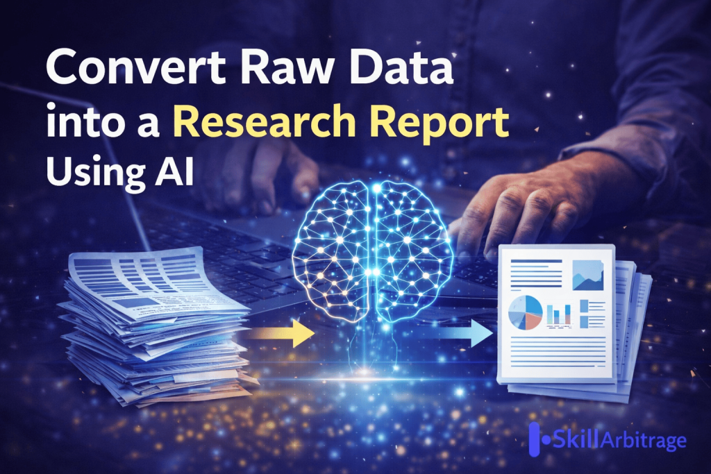 Learn how to turn raw data into a structured research report using AI tools, step-by-step. Ideal for researchers and academic writers.