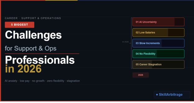 Low pay, AI anxiety, zero flexibility support & operations professionals face a real crisis in 2026. Here's an honest breakdown of the 5 biggest challenges and what to do about them