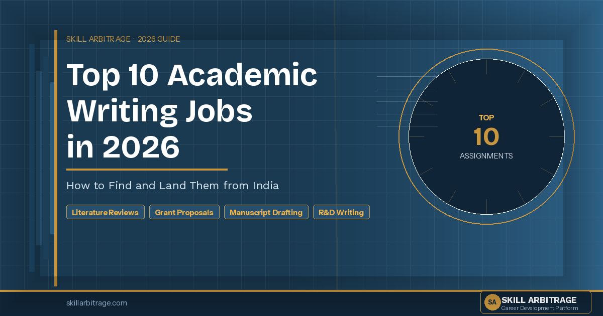 Discover the top 10 academic writing assignments in 2026 from literature reviews to grant proposals and how Indian writers can find and land these high-paying global opportunities.