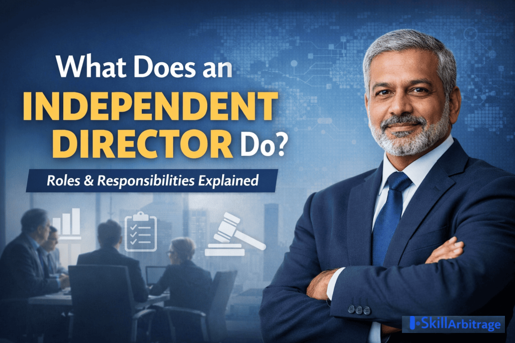 Senior professional fulfilling the work of an independent director in a board meeting