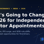 Featured image for blog on independent director appointments in 2026 in India, highlighting board refreshes, IPO surge, and SEBI rule changes — by SkillArbitrage.