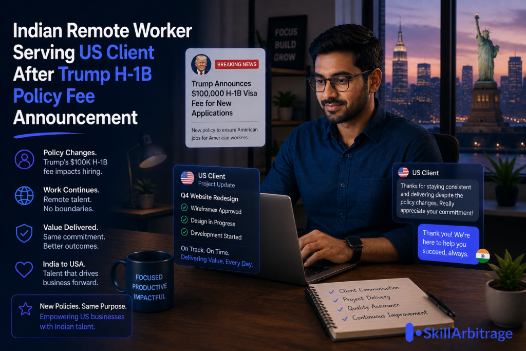 Trump's $100K H-1B fee was meant to curb foreign hiring. Instead, it is opening the biggest remote-work window Indian professionals have seen in a decade.