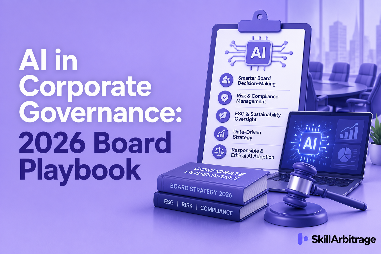 AI in corporate governance, done right: how board directors use AI to sharpen oversight and govern the company's own AI, with prompts, guardrails, and a 90-day plan