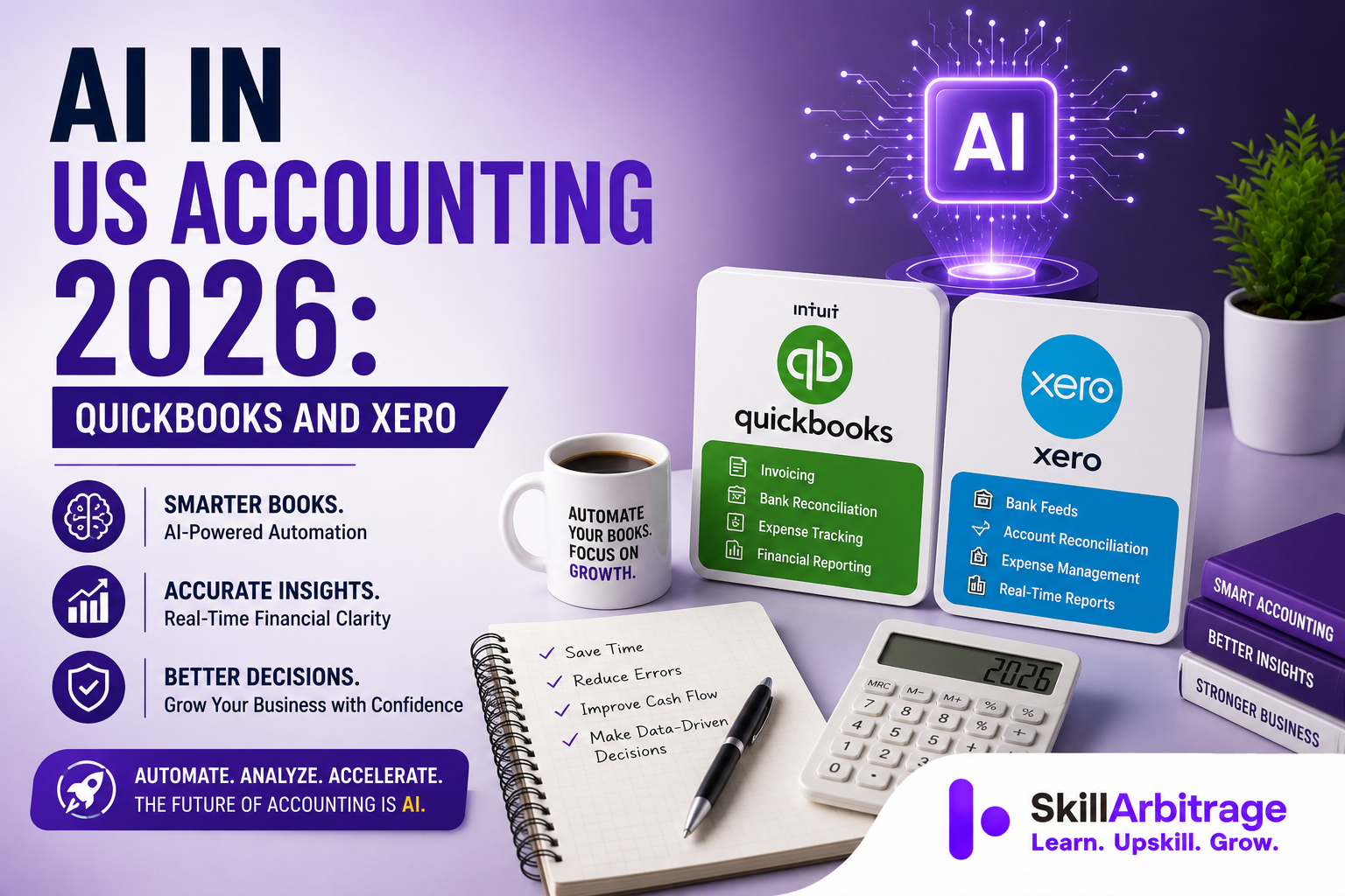 QuickBooks runs eight AI agents, Xero runs JAX. Both extract, match and categorise, neither closes the books. Here is what each does, tier by tier
