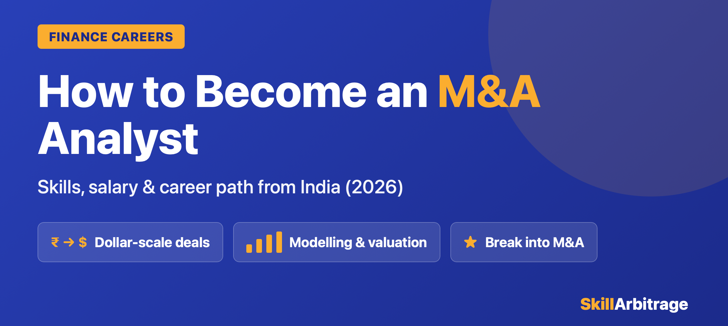 M&A analyst
