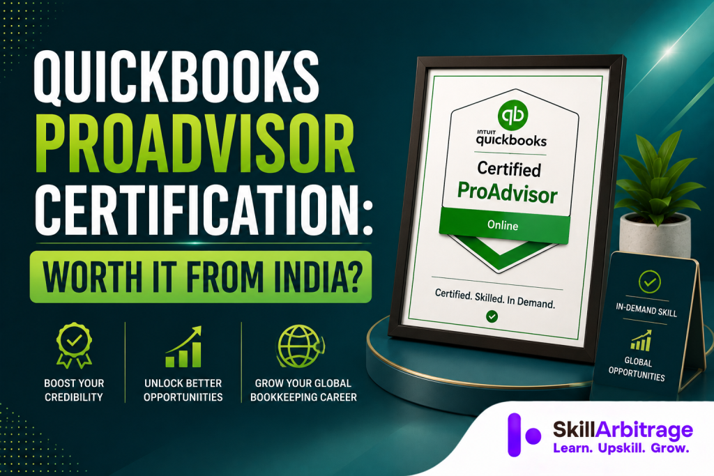 The core ProAdvisor certification is free and open from India, but Find-a-ProAdvisor is US-gated. Here is what the badge is really worth for remote work
