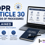 GDPR Article 30 requires controllers and processors to keep a written record of processing activities. The under-250-employee exemption rarely applies in practice